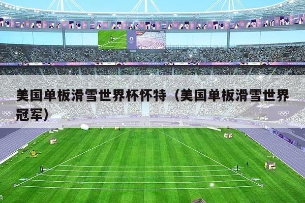 美国单板滑雪世界杯怀特(美国单板滑雪世界冠军)