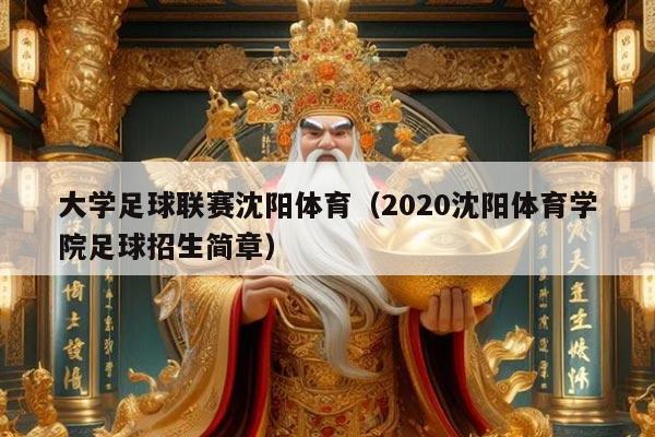 大学足球联赛沈阳体育(2020沈阳体育学院足球招生简章)