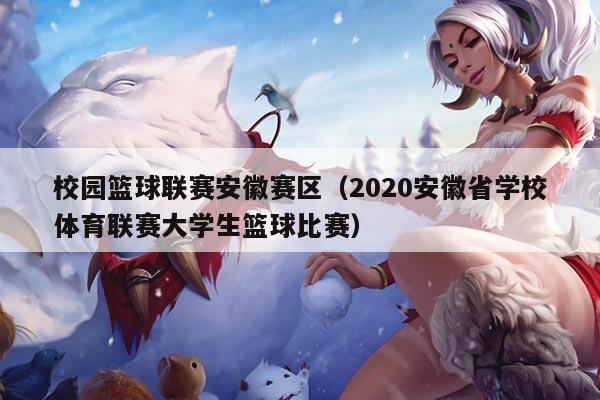 校园篮球联赛安徽赛区(2020安徽省学校体育联赛大学生篮球比赛)