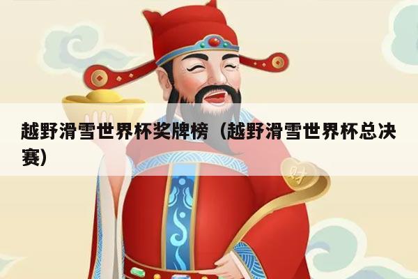 越野滑雪世界杯奖牌榜(越野滑雪世界杯总决赛)