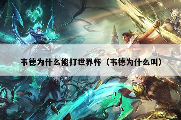 韦德为什么能打世界杯(韦德为什么叫)